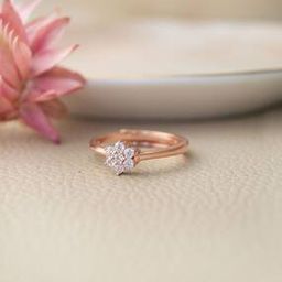 Women Sterling Silver Rose Gold-Plated Ring-image-95