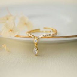 Women Sterling Silver Gold-Plated Ring-image-81