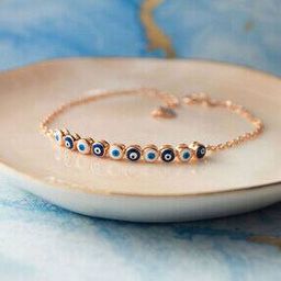 Women Sterling Silver Rose Gold-Plated Link Bracelet-image-54