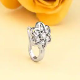 Sterling Silver Stone-Studded Nose Pin-image-11