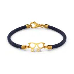 Men Yellow Gold Dude Bracelet-image-63