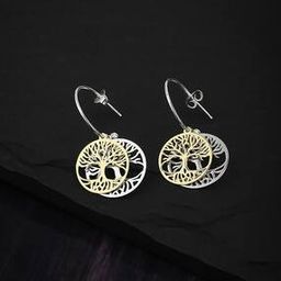 Sterling Silver Kalpvrush Half-Hoop Earring-image-3