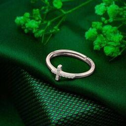 Women Sterling Silver Stone-Studded Ring-image-15