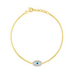 Women Yellow Gold Evil-Eye Bracelet-image-11
