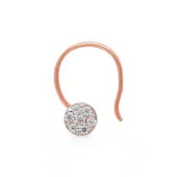 Women Rose Gold Stone-Studded Nose Pin-image-43