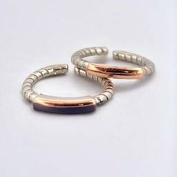 Women Set of 2 Sterling Silver Toe Rings-image-71