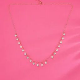 Women Sterling Silver Gold-Plated Token Charm Necklace-image-64