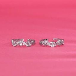 Women Sterling Silver Unconventional Adornment Toe Rings-image-1