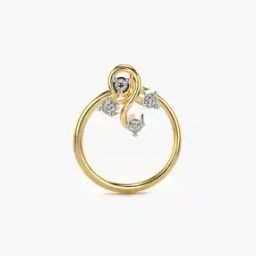 Women Sterling Silver Gold-Plated Lab Grown Diamond Nose Pin-image-87