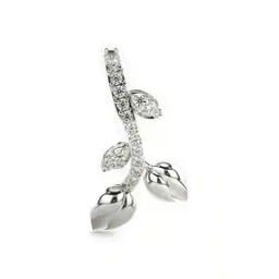Women Sterling Silver Lab Grown Diamond-Studded Pendant-image-92