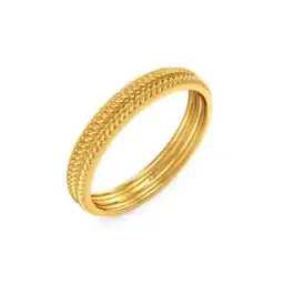 Men Yellow Gold Band Ring-image-39