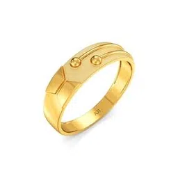 Men Yellow Gold Band Ring-image-59