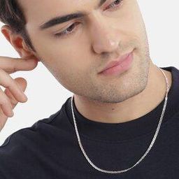 Men Sterling Silver Royal Link Chain-image-31