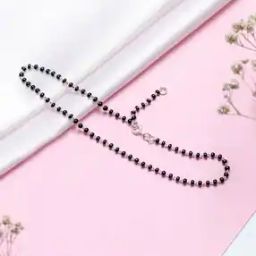 Women Sterling Silver Bead Symphony Anklet-image-40