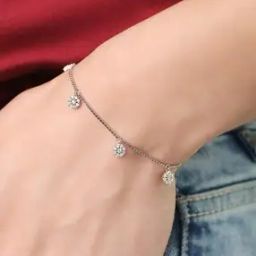 Women Sterling Silver Eternal Circle Bracelet-image-68