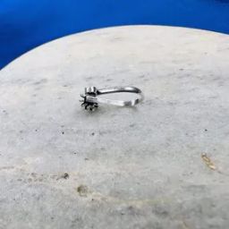 Women Oxidized Sterling Silver Clip-On Nose Pin-image-3