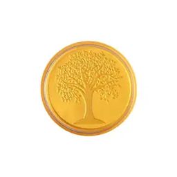 24Kt 999 Yellow Gold Kalpavriksha Inscribed Foil Coin-image-62