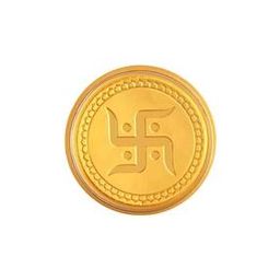 p.c. chandra jewellers 24Kt 999 Yellow Gold Swastik Inscribed Foil Coin-picture-46