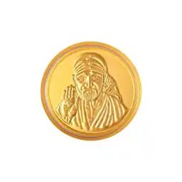24Kt 999 Yellow Gold Sai Inscribed Foil Coin-image-34