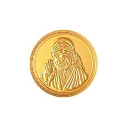 24Kt 999 Yellow Gold Sai Inscribed Foil Coin-image-35