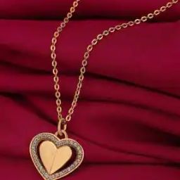 Women Sterling Silver Rose Gold-Plated Chain with Pendant-image-97