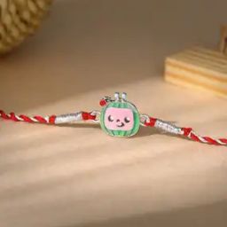 Boys Sterling Silver Watermelon Charm Tie-Up Rakhi-image-95