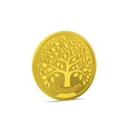 Yellow Gold Kalpavruksha Coin-image-88