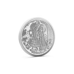 Pure Silver Radha Krishna Coin-picture-21