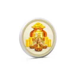 Pure Silver Akshaya Tritiya Coin-image-0