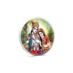 Pure Silver Radha Krishna Coin-image-51