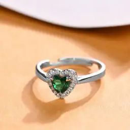 Women Sterling Silver American Diamond-Studded Ring-image-62