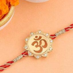 Men Sterling Silver American Diamond-Studded Rakhi-image-10