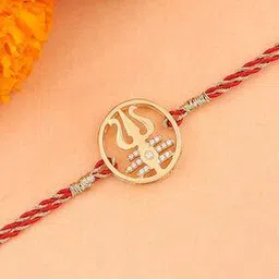 ornate jewels Men Sterling Silver American Diamond-Studded Rakhi-picture-13