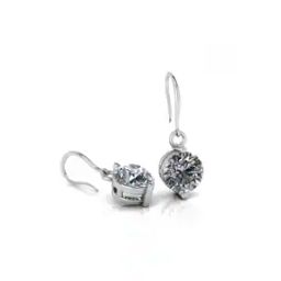 Women Sterling Silver Solitaire Drizzle Drop Earrings-image-9