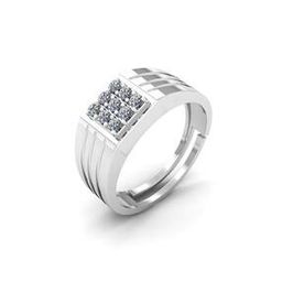 Men Sterling Silver Stone-Studded Ring-image-97