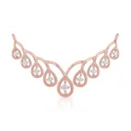 Women Rose Gold Diamond-Studded Pendant-image-60