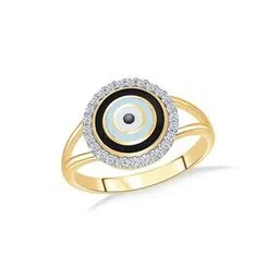 p n gadgil jewellers Women Yellow Gold Evil-Eye Ring-picture-29