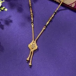 p n gadgil jewellers Women Yellow Gold Sacred Knot Modern Mangalsutra-picture-25