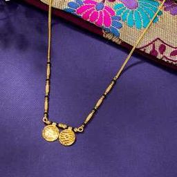 Women Yellow Gold Vivah Yog Modern Mangalsutra-image-29