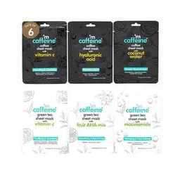 mcaffeine Hydrating & Clarifying Face Sheet Masks with Green Tea & Coffee-image-23