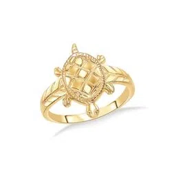 p n gadgil jewellers Men Yellow Gold Tortoise Ring-picture-2