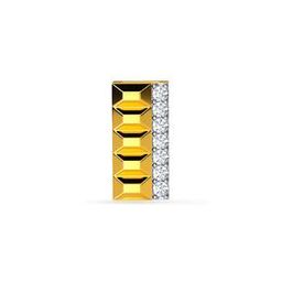 Men Yellow Gold & Diamond Earrings-image-54