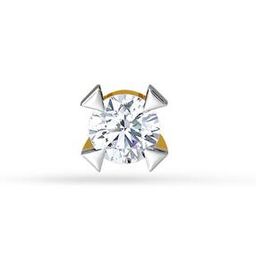 Men Yellow Gold & Diamond Earrings-image-12