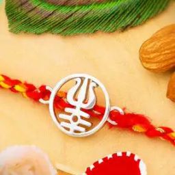 Men Sterling Silver Trishul Rakhi-image-14
