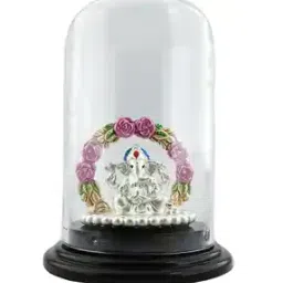 silverspot jewel Pure Silver Ganesh Idol-picture-5