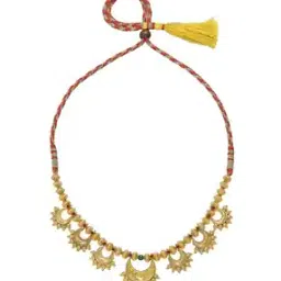 p n gadgil jewellers Women Yellow Gold Short Necklace-picture-31