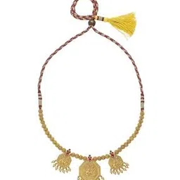 p n gadgil jewellers Women Yellow Gold Short Necklace-picture-42
