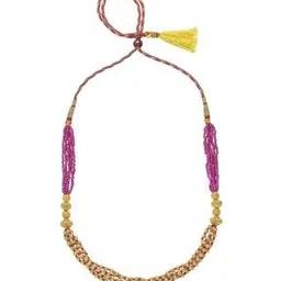 p n gadgil jewellers Women Yellow Gold Beaded Necklace-picture-18