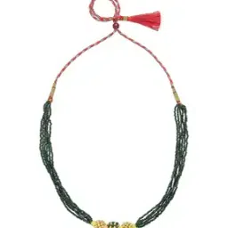 p n gadgil jewellers Women Yellow Gold Beaded Necklace-picture-27