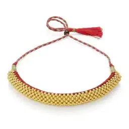 p n gadgil jewellers Women Yellow Gold Beaded Necklace-picture-16